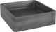 Differnz Marba Waschbecken quadratisch 40x40x12 Beton dunkelgrau