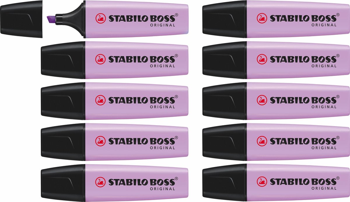Stabilo boss original pastel - highlighter - lilac blush - box of 10 pieces