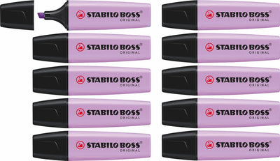 Stabilo boss original pastel - highlighter - lilac blush - box of 10 pieces