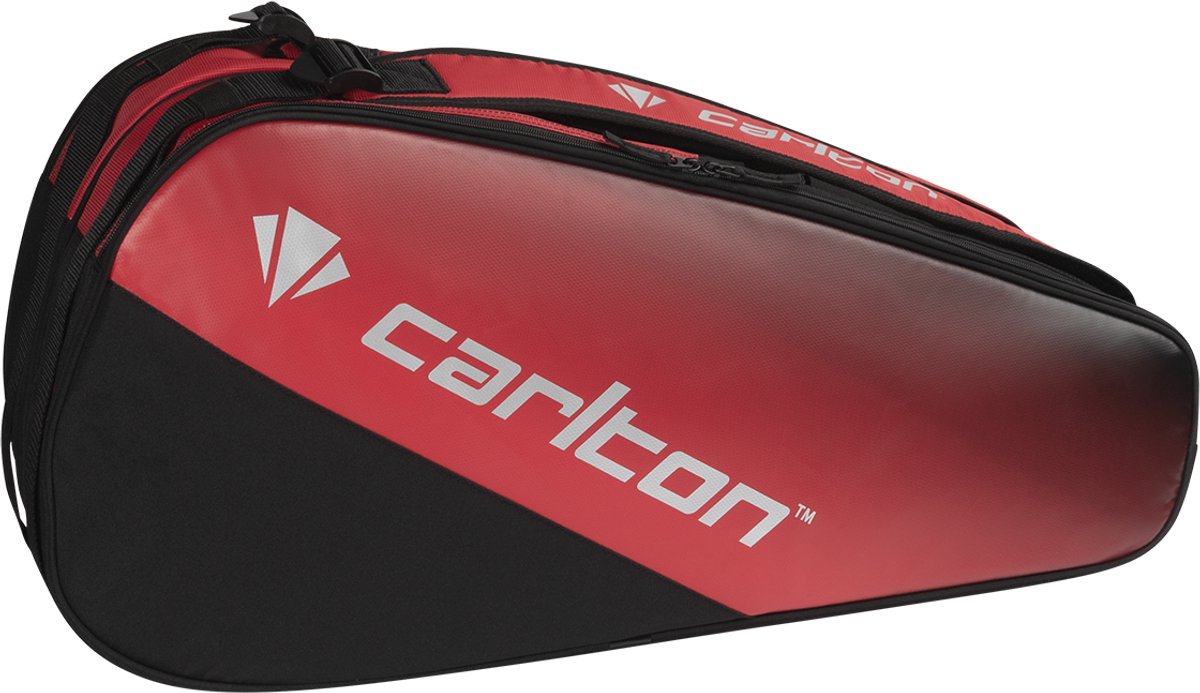 Carlton – Team-Schlägertasche mit 2 Fächern – Schwarz Gelb – Badminton-Tasche