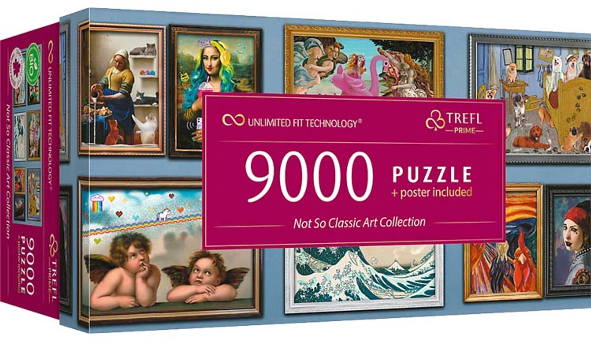Trefl Puzzle-Kunstsammlung – nicht ganz so klassische Kunstsammlung, 9000 Teile, fsc.
