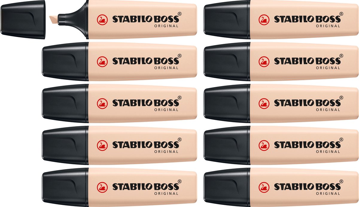 Stabilo Boss Original – Markerstift – Beige – 10 Stück