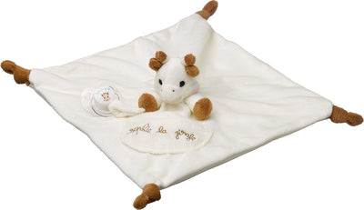 Sophie die Giraffe Schmusetuch mit Schnullerhalter – Schnuller-Kuscheltier – Schnullertuch – Mutterschaftsgeschenk – Babyparty-Geschenk – ab 0 Monaten – 30 x 30 cm
