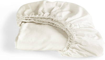 Cinderella – Sonntage – Spannbettlaken – 100 % Baumwollsatin – 180 x 210 cm – bis 25 cm Matratzenhöhe – Elfenbein