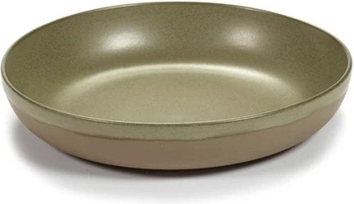 Serax - Sergio Herman Surface - Servierschale M - Camo Green - 27 ø