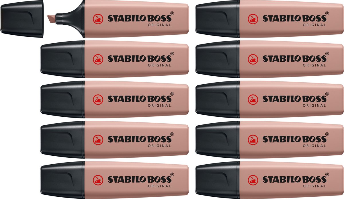 Stabilo Boss Original - Textmarker - Bernstein - Schachtel mit 10 Stück