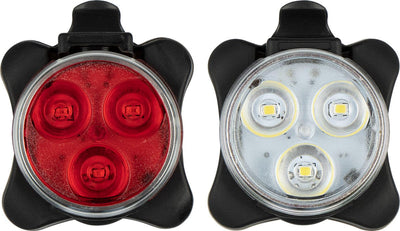 Get go LED-Fahrradbeleuchtungsset wiederaufladbar - tri-LED 45 -