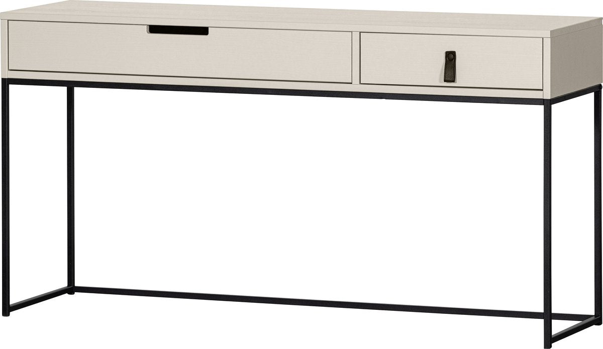 Woood Silas Beistelltisch – gebürstete Kiefer – Staub – 74 x 140 x 40