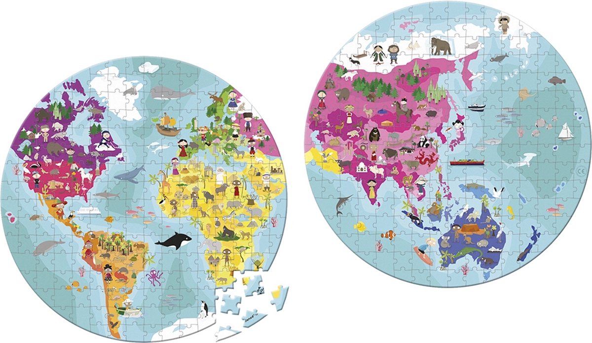 Janod - Puzzle - die Welt - um uns herum