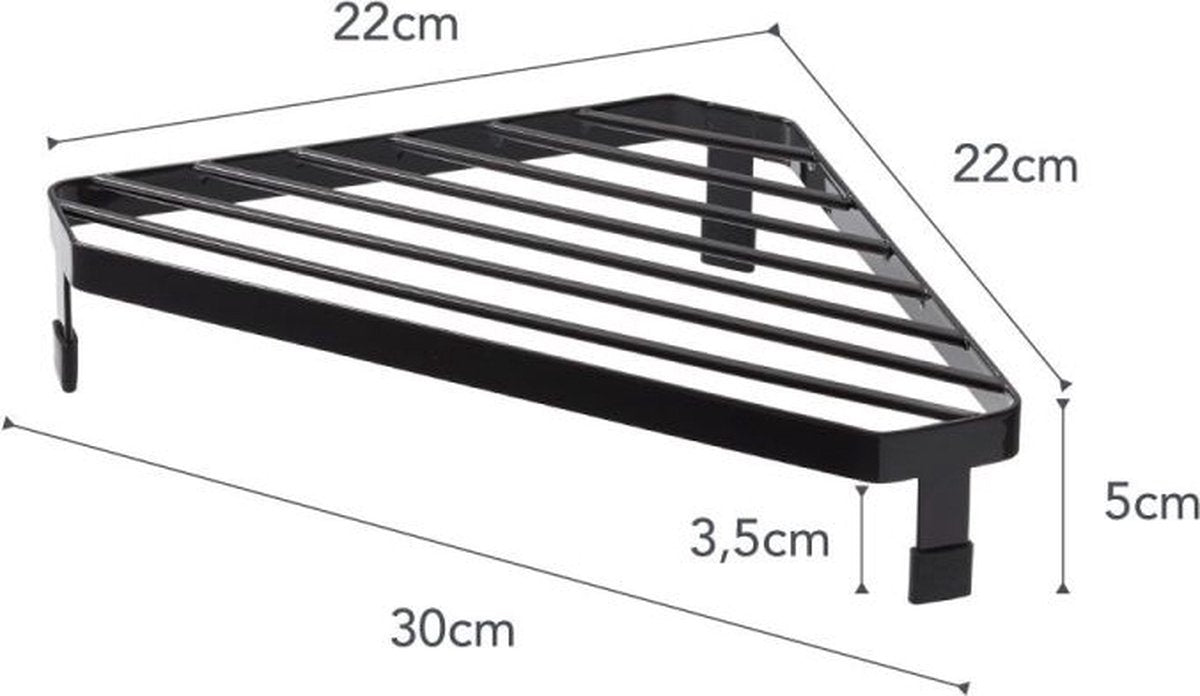Yamazaki Eckregal für Herd – Turm – Schwarz