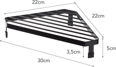Yamazaki Eckregal für Herd – Turm – Schwarz