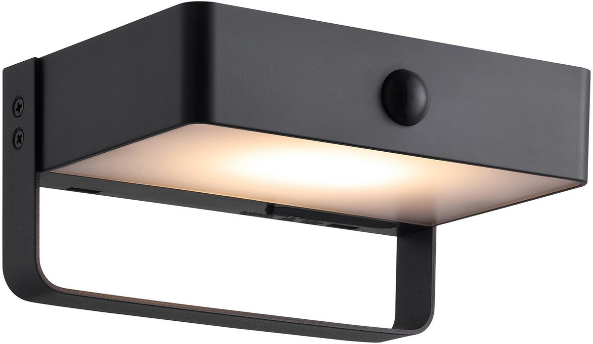 Nordlux -Außenleuchte - Saulio Solar-wiederaufladbare Wandleuchte - Schwarz