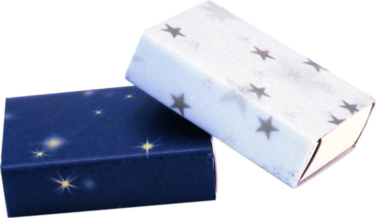 Folia Streichholzschachteln weiß blanko, 11x6x2cm - 12 Stück