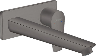 Hansgrohe talis e – Waschtisch-Mischbatterie – Einhebelbedienung – mit Ablassschraube – Größe 225 mm – gebürstetes Schwarzchrom