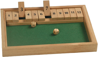 Hot Games Shut the Box 12 Zahlen 31x23x3cm Holz