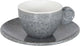 Gimex - Solid Line - Espressoset - Granit - Grau - 85 ml - 2 Stück