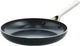 Kochstar Night Keramik-Bratpfanne – 24 cm – Pfas-frei – Induktionsbratpfanne – Induktionspfanne – spülmaschinenfest – ofenfest bis 200 °C – Keramik-Antihaftbeschichtung – Edelstahlgriff – Edelstahlrand – schwarz