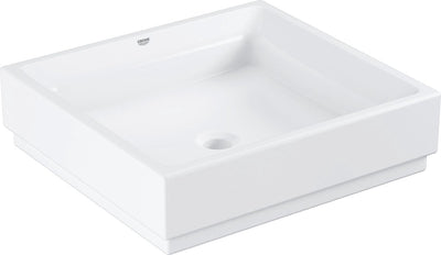 Grohe Cube Keramik-Waschtisch 50 – Keramik – 50 x 47 cm – antibakterielle Beschichtung – Weiß