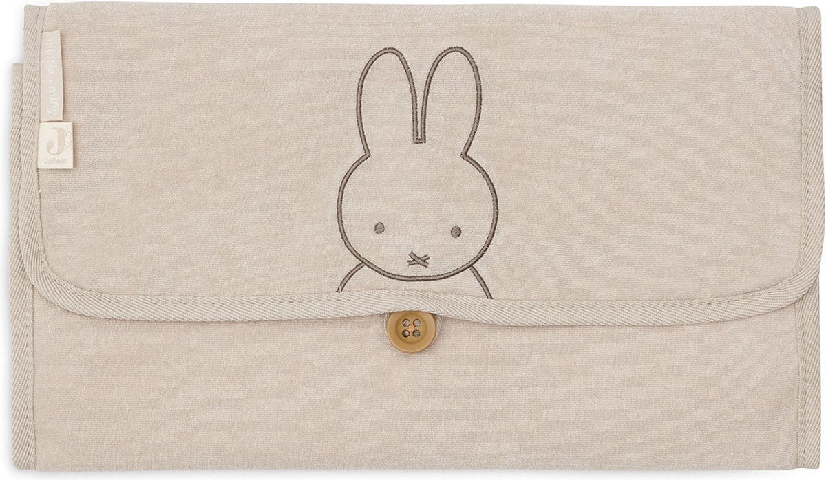 Jollein x Miffy Wickelauflage Frottee Miffy – Nougat