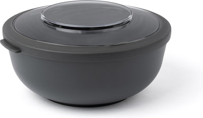Amuse Tylla Holzkohle 2000 ml – Lunchbox – Lunchbox – Schüssel mit Deckel – perfekt verschließbarer Frischhaltebehälter – Salatbox für unterwegs – BPA-frei – Schwarz