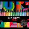 Stabilo Pen 68 Max Arty Filz -Tip -Stift mit dickem Meißel Peak 20 Farben