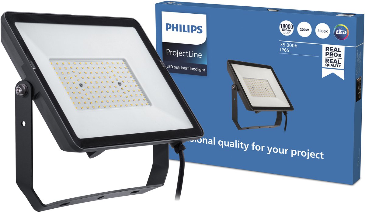 Philips LED Philips Projectline Strahler – 200 W – warmweißes Licht