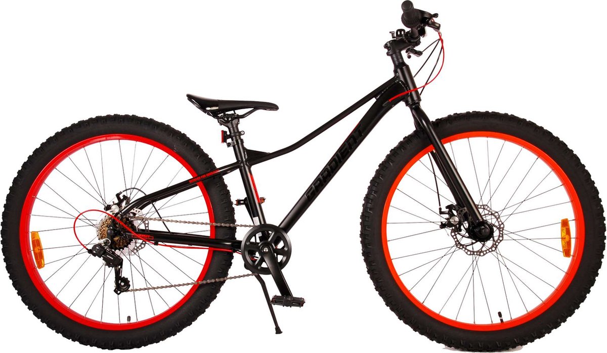 Volare Gradient Kinderfahrrad - Jungen - 26 Zoll - Schwarzorange - 7 Geschwindigkeit - Prime Collection