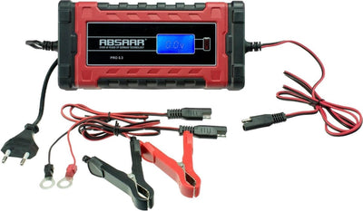 Absaar Batterieladegerät Pro 6.0 – Erhaltungsladegerät 12 24 V – 6 A – 0–180 Ah
