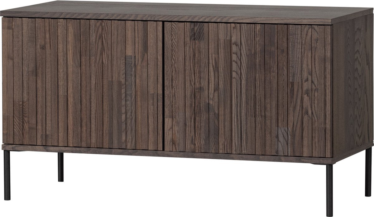 Woood neuer TV-Schrank mit Gravur – Esche – Espresso – 56 x 100 x 44 cm