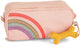Stones and Bones Rowan 2.0 - Federmäppchen - Federmäppchen für Kinder - 3 Fächer - Regenbogen - Blüte