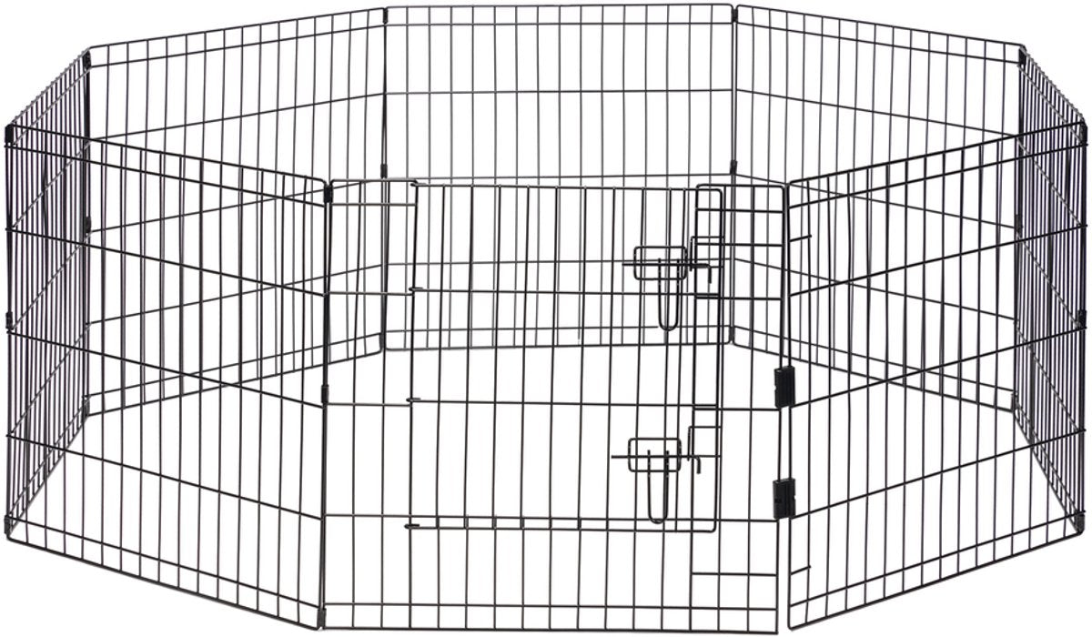 Beeztees Puppyren Ted – Premium – mit Tür – 8 Stück – Paneel 60 x 60 cm für drinnen und draußen
