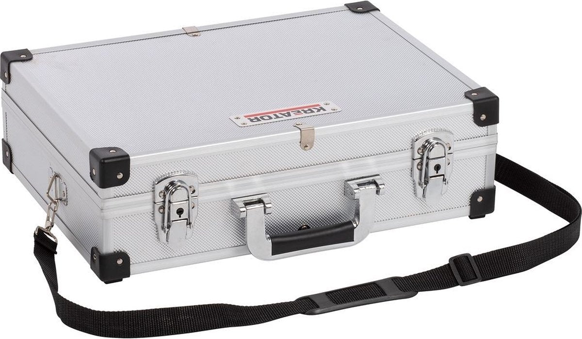 Kreator krt640101s Werkzeugkoffer – 420 x 300 x 125 mm – Silber – (Lieferung ohne Werkzeug)