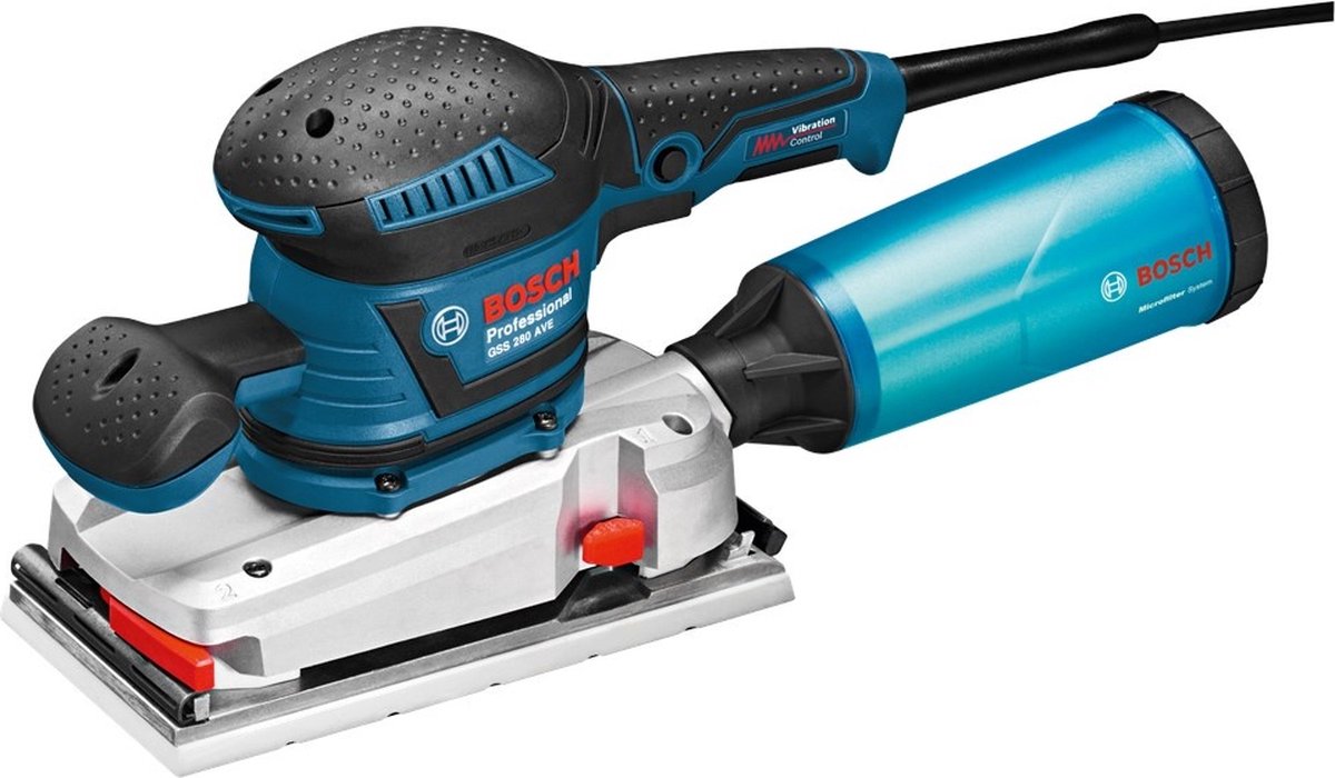 Bosch Exzenterschleifer GSS 280 Ave (Handgriff, Mikrofilterbox)