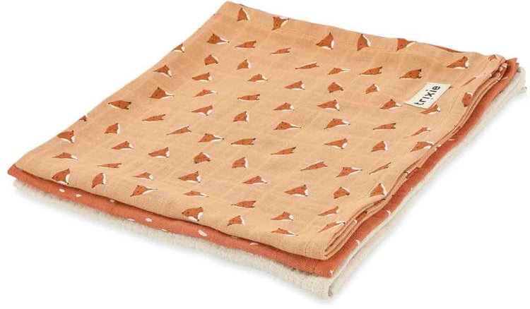 Trixie Tetra-Tücher 3er-Pack Mix | 55x55cm - wilder Fuchs
