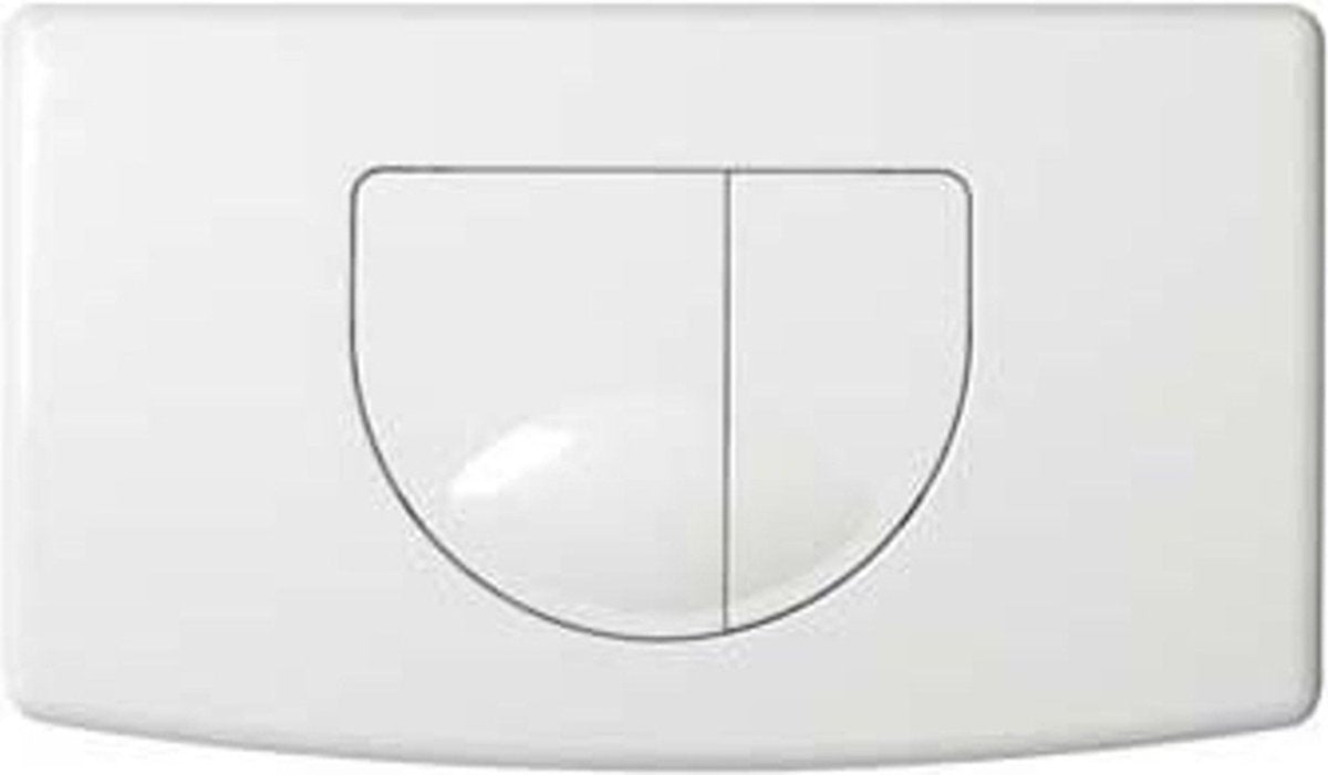 Plieger Hauptbedienfeld – WC-Bedienfeld – 2 Tasten – weißes Bedienfeld