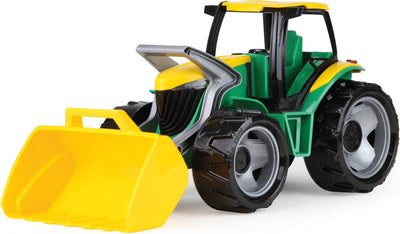 Lena Traktor mit Frontlader Jungen 62 x 22 cm grün gelb