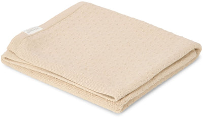 Gestrickte Kinderbettdecke von Little Dutch – Beige – Essentials