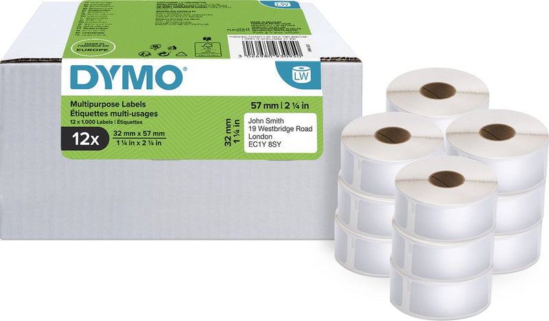 Universelle Etiketten Dymo 11354 mattweiß