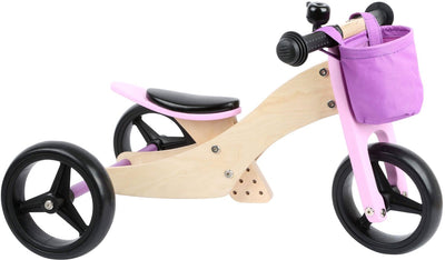 Kleines Fußdreirad und 2in1 Pink