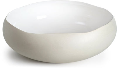 Medard de Noblat – Oslo weiß – Schale 34 x 34 x 11,5 cm – Steinzeug