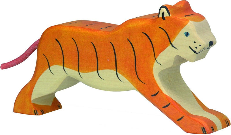 Holztiger Tiger, laufend. 17 cm.