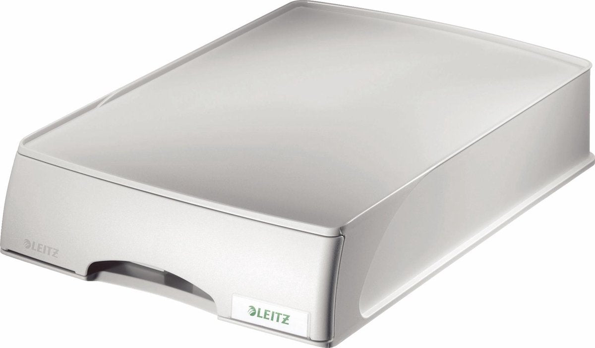 Leitz plus Briefablage mit Schublade - Grau
