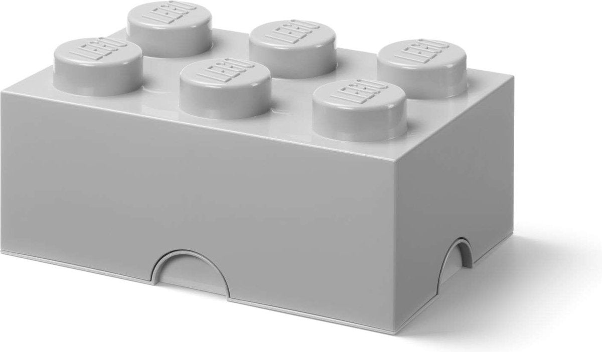 Lego - Aufbewahrungsbox Ziegel 6 - Nylon - Grau