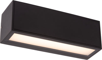 Lucide Sutton - Wandleuchte - Solarenergie - LED - 1x1,5 W 2700 K 3000 K - IP54 - Tag-Nacht-Sensor - Schwarz