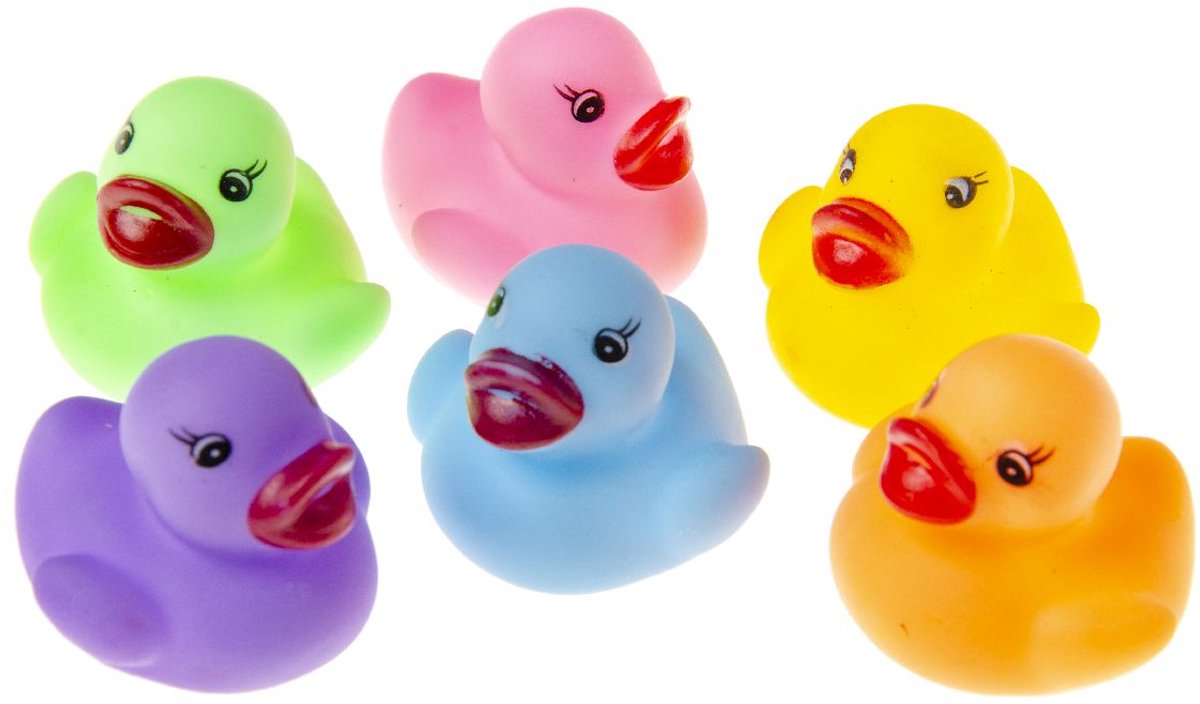 LG importiert Gummi -Enten Farbe, 24st.