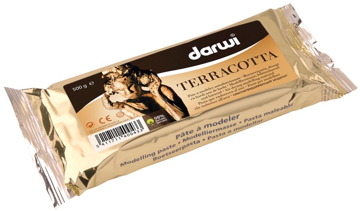 Markenlos darwi • Modelliermasse Terrakotta 500gr