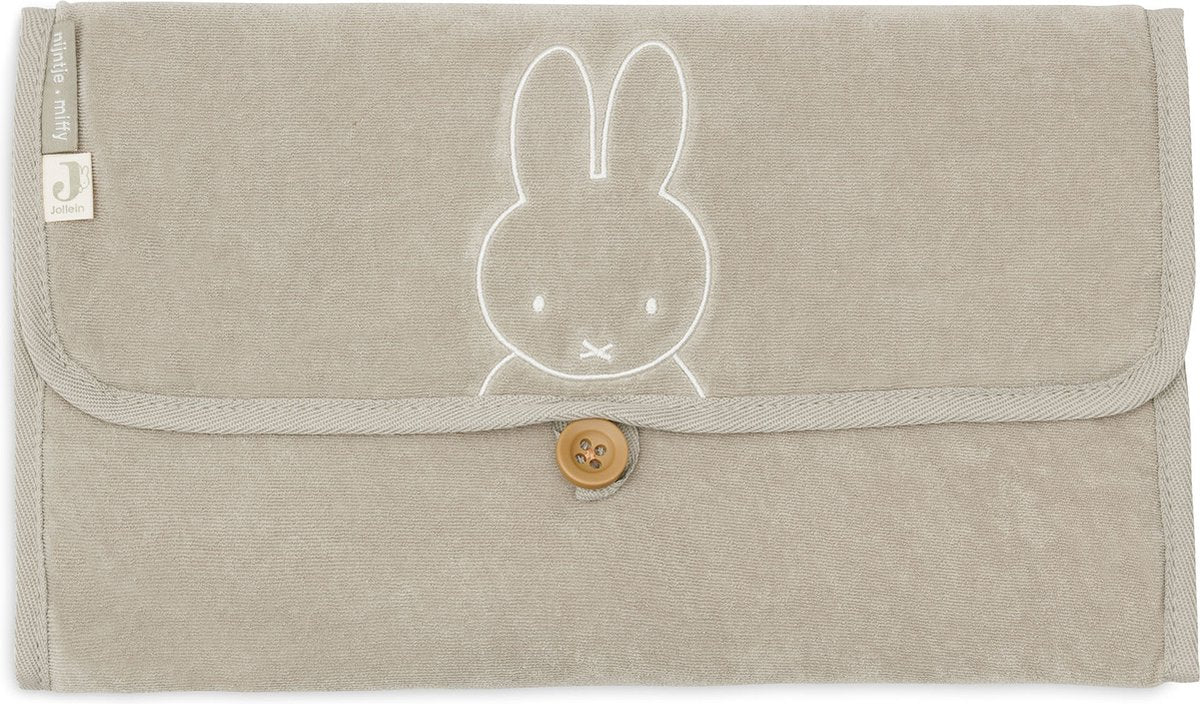 Jollein x Miffy Wickelauflage Frottee Miffy – olivgrün