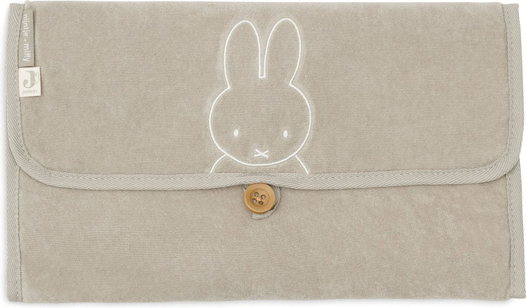 Jollein x Miffy Wickelauflage Frottee Miffy – olivgrün