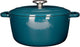 Gemütlicher, trendiger Fontestic-Kochtopf aus Gusseisen – Durchmesser 24 x 11,6 cm – 4,6 l – grüner Reiher
