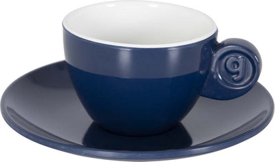 Gimex - Solid Line - Espressoset - Blau Weiß - 85 ml - 2 Stück